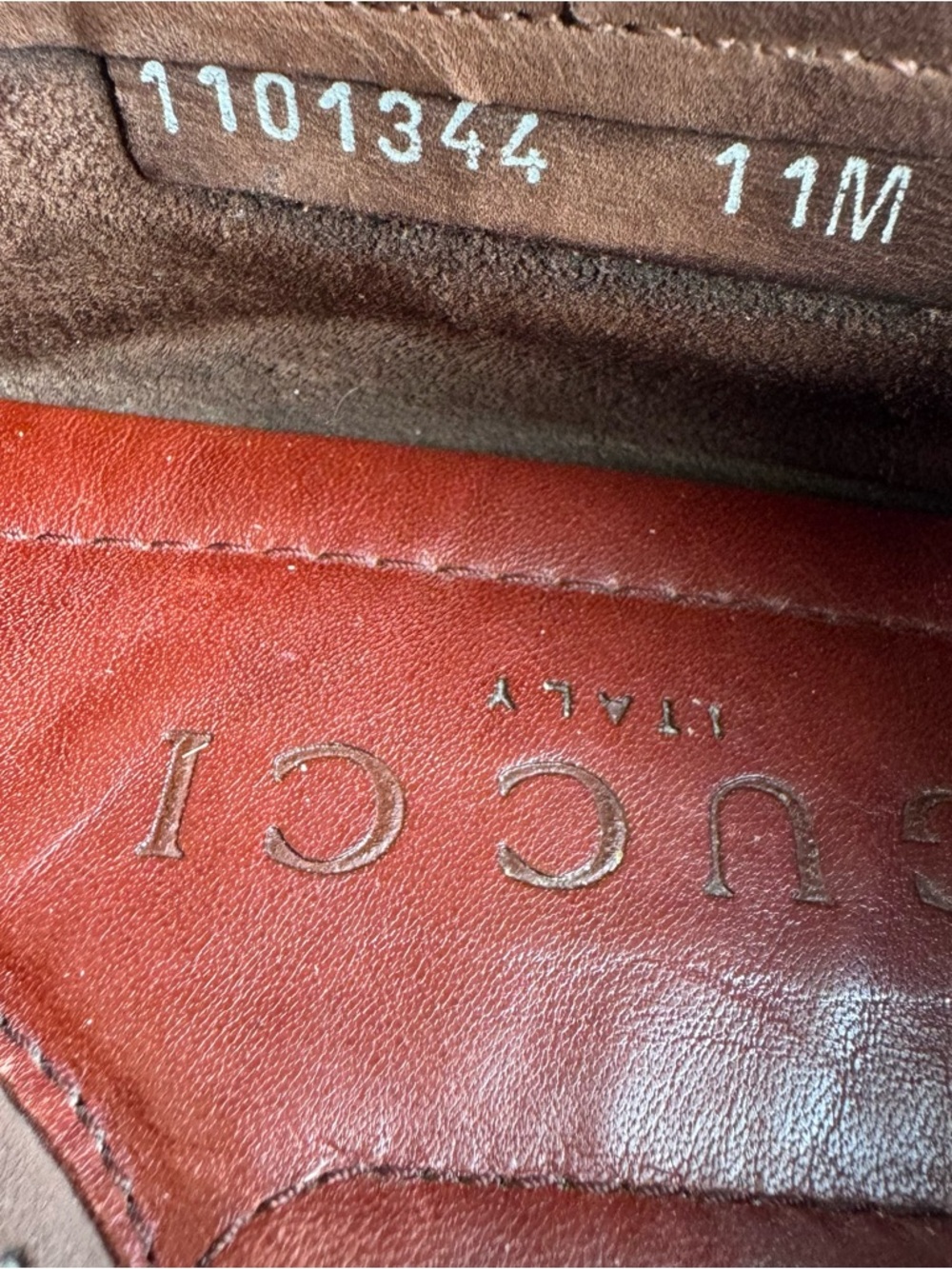 GUCCI Horsebit Driver Shoes Brown Suede Loafers - Picture 8 of 15